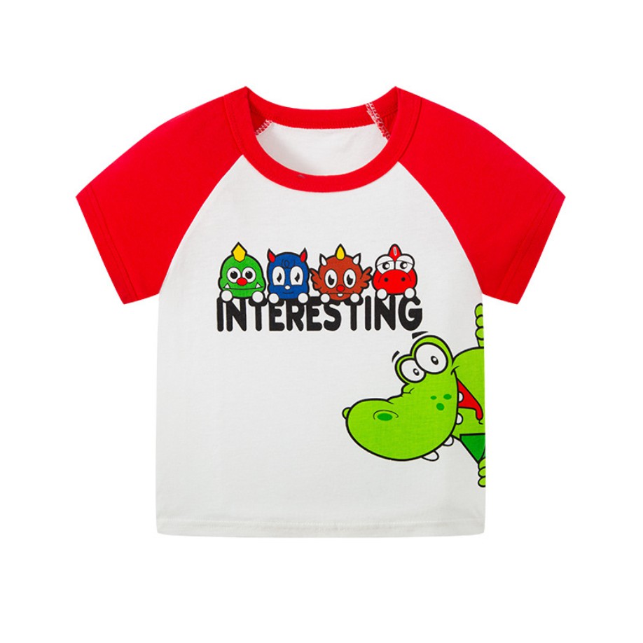 Áo thun bé trai BETOP KIDS khủng long INTERSTING chất liệu COTTON mềm mại, thoải mái MYKIDHCM