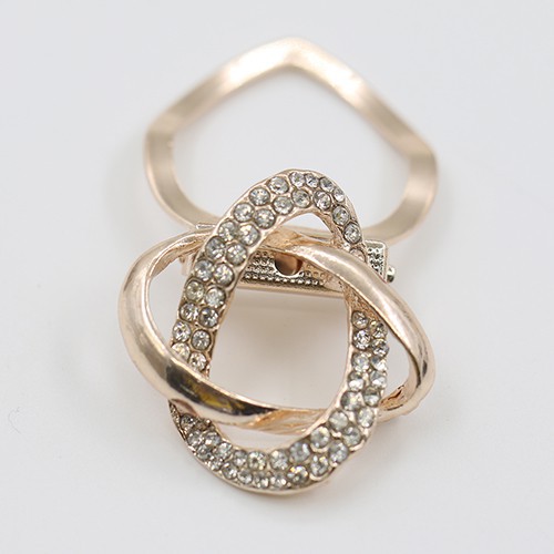 Khuy cố định lụa đế giữ pha lê mạ vàng