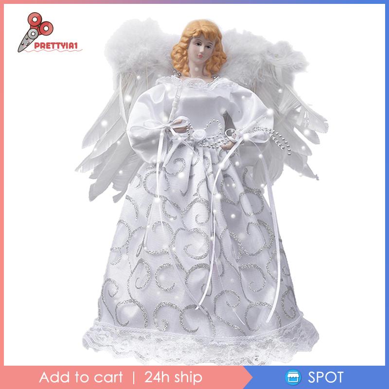 [Prettyia1] Thiên Thần Chiếu Sáng Trang Trí Giáng Sinh