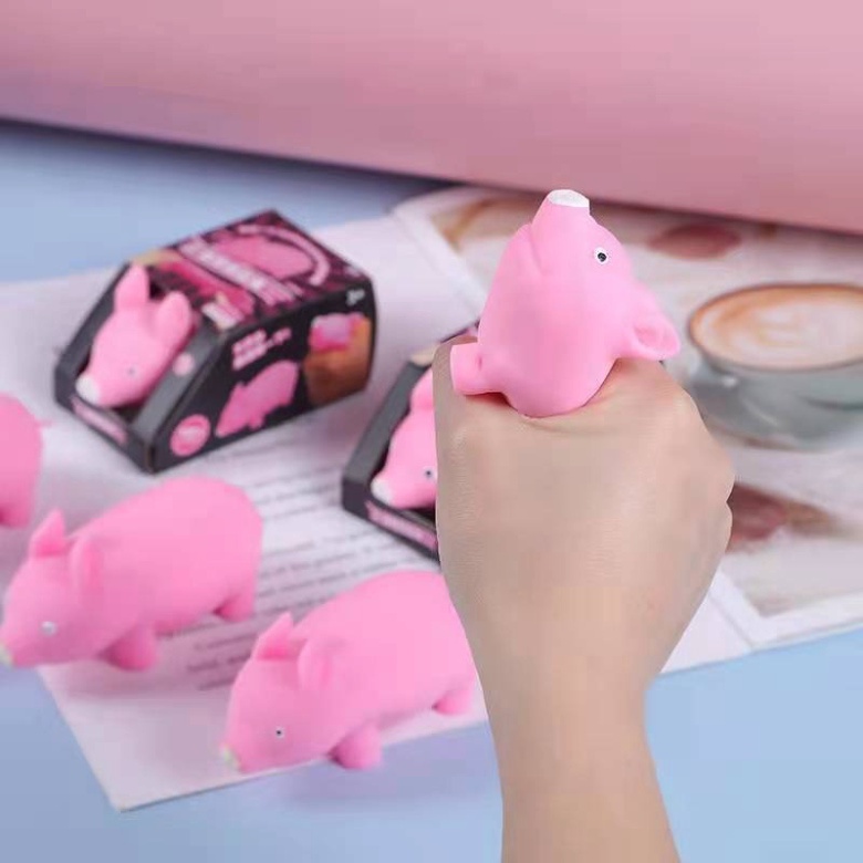 Squishy Heo Hồng Cát Gudetama Có Thể Kéo Dài Giải Trí Xả Stress Đáng Yêu Cực Vui Nhộn