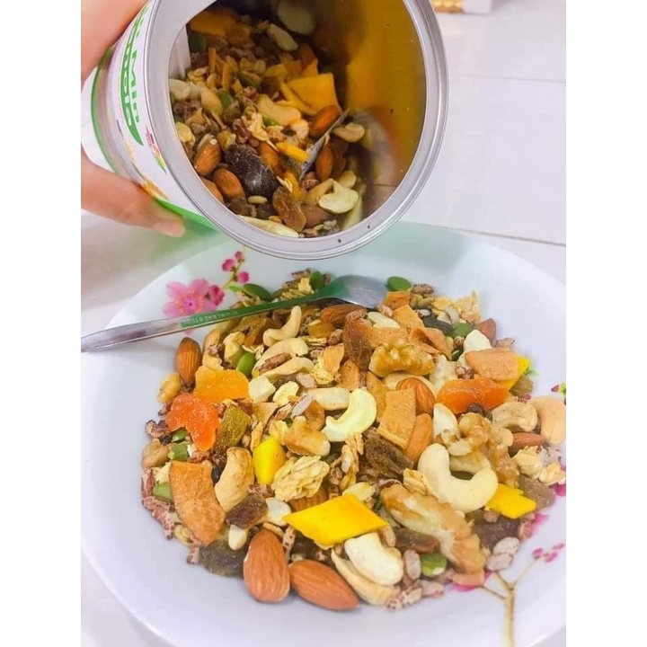 [COMBO 2 HỘP] Granola Ngũ Cốc Ăn Liền Nguyên Hạt MinMin Nhiều Dinh Dưỡng Chuẩn Organic Min Min