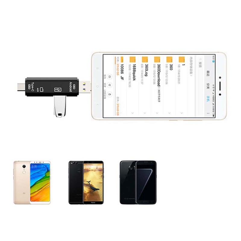 Đầu Đọc Thẻ Nhớ USB 3.0 TF SD OTG Cho Điện Thoại / Máy Tính