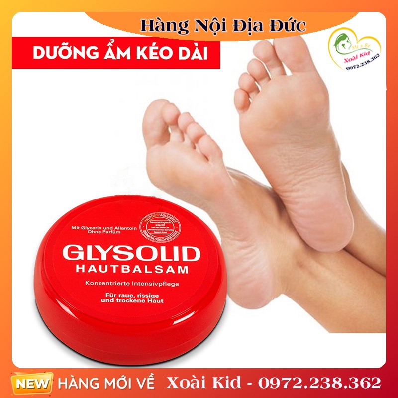 [auth] Kem dưỡng ẩm Glysolid Hautbalsam, 100 ml của Đức [Hot]