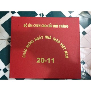 Bộ ấm chén Bát Tràng ơn thầy cồ