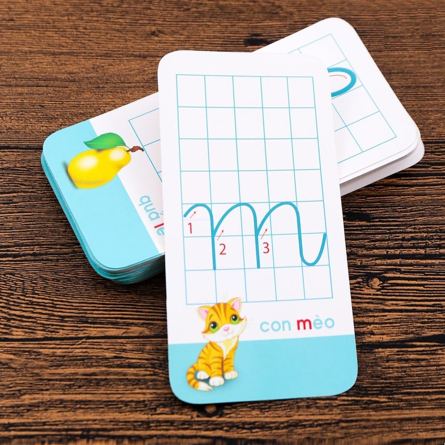 Thẻ Flashcard Thẻ Học Chữ Cái Và Chữ Số Tiếng Việt Cho Bé