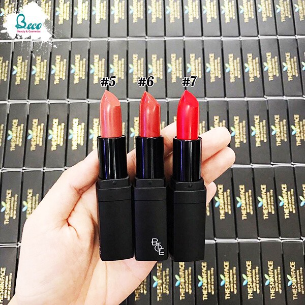 [Mỹ Phẩm Xách Tay]  Son Thỏi The Skin Face Bote Lipstick Hàn Quốc Phiên Bản Vỏ Đen  - Phụ Nữ Làm Đẹp