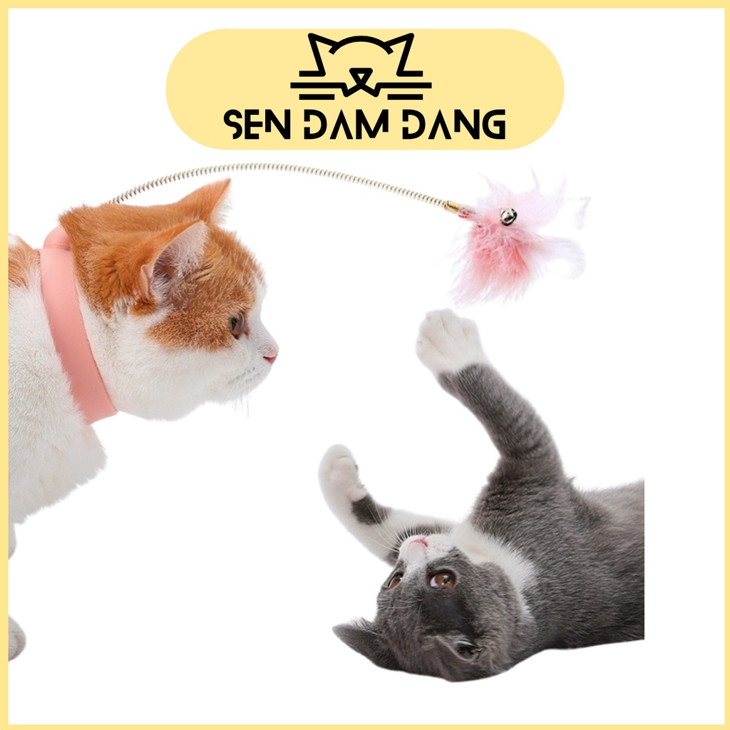 Cần Câu Lông Vũ Cho Mèo Tự Chơi