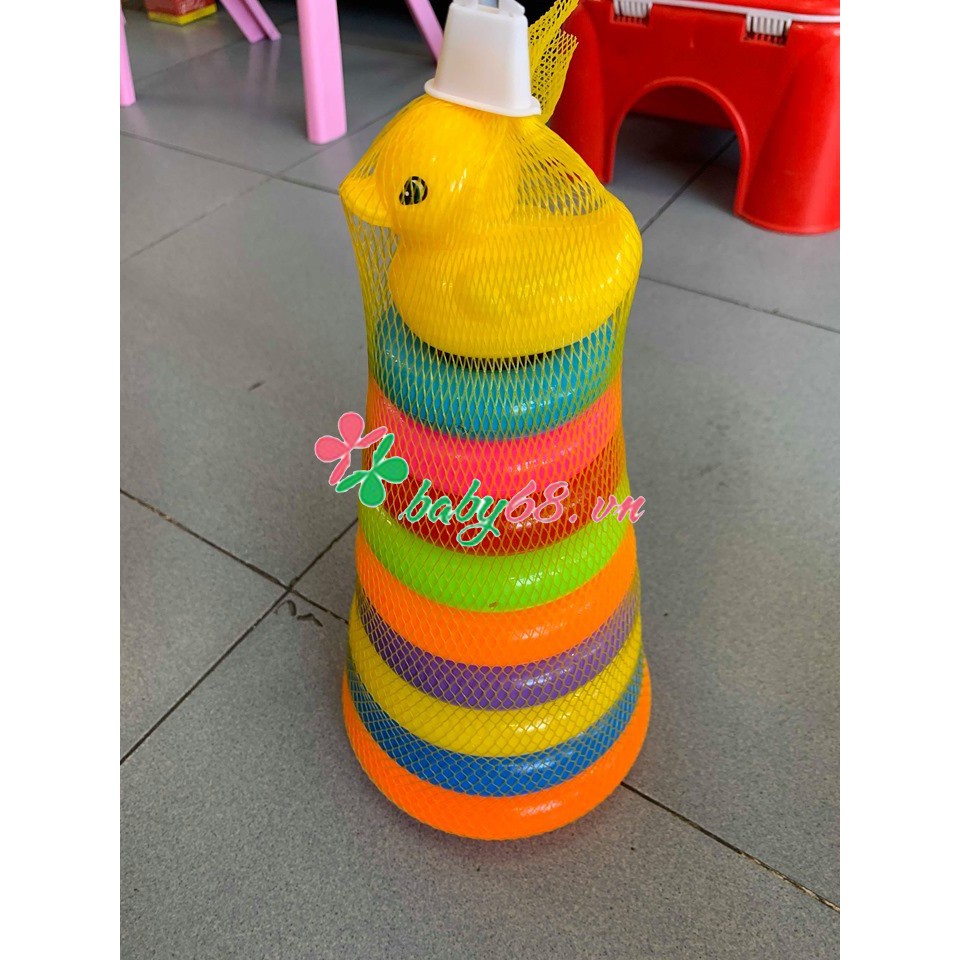 Tháp vòng tháp vịt, tháp cầu vồng cho bé