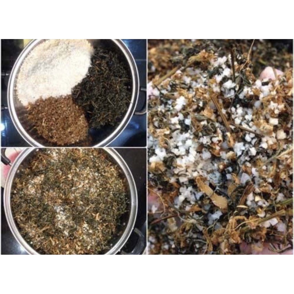 Muối Chườm Bụng Thảo Dược Giảm Eo, Giảm Mỡ Bụng, Chườm Nóng Giảm Đau Sau Sinh gói 500g