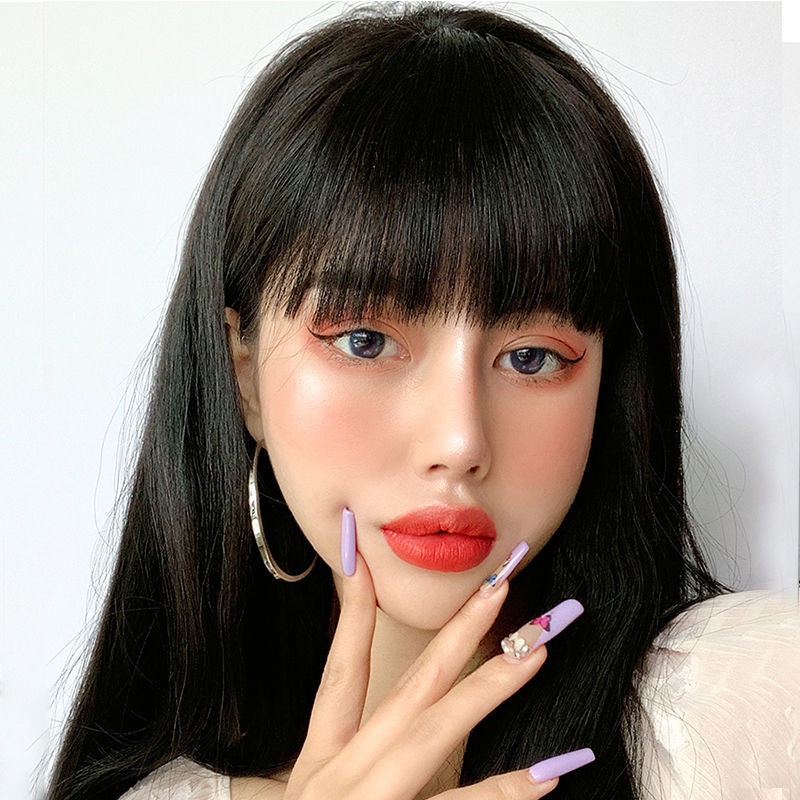 Tóc Giả Mái Ngang Màu Sáng Phong Cách Truyện Tranh Sideburns