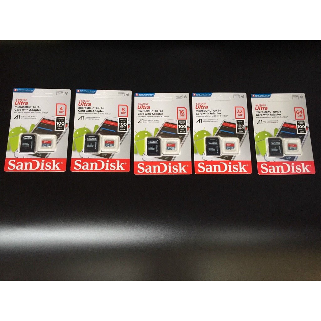 Thẻ nhớ SANDISK từ 4gb đến 64gb