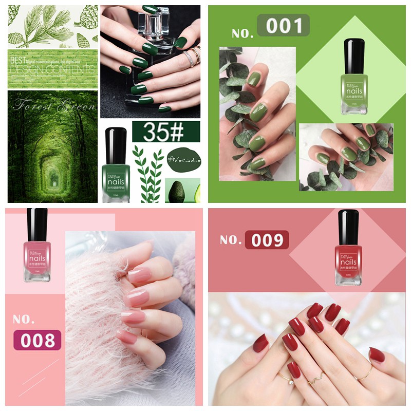 Sơn móng 35 màu sắc tùy chọn thời trang xinh xắn