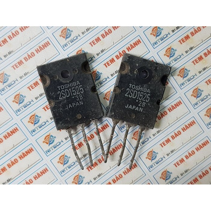 2SD1525, D1525 Darlington Transistor NPN 100V/30A TO-3P Tháo Máy