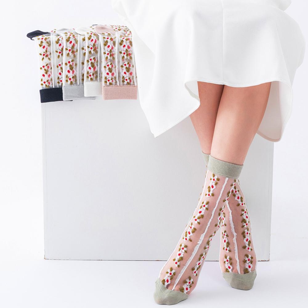 NICKOLAS Tất Hoa Trong SuốT Phong CáCh Harajuku