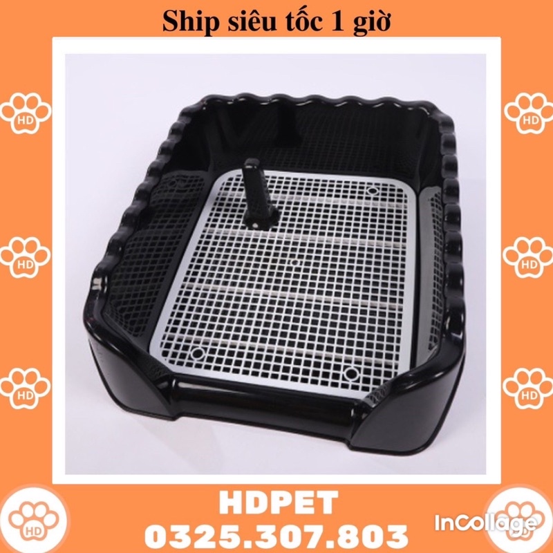Khay Vệ Sinh Cho Chó Đực Thành Cao, Size Lớn Làm Bằng Nhựa Cao Cấp