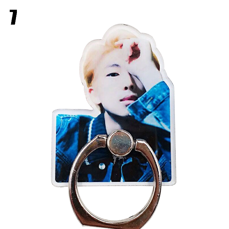 Wili❃ KPOP Bangtan Boys Mobile Phone Desk Holder Pad Stand Convenient Finger Ring Bracket