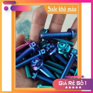 (GR5 XỊN LOẠI 1)ốc titan gr5 m8x40 gắn pas treo pô và ghi đông xe máy