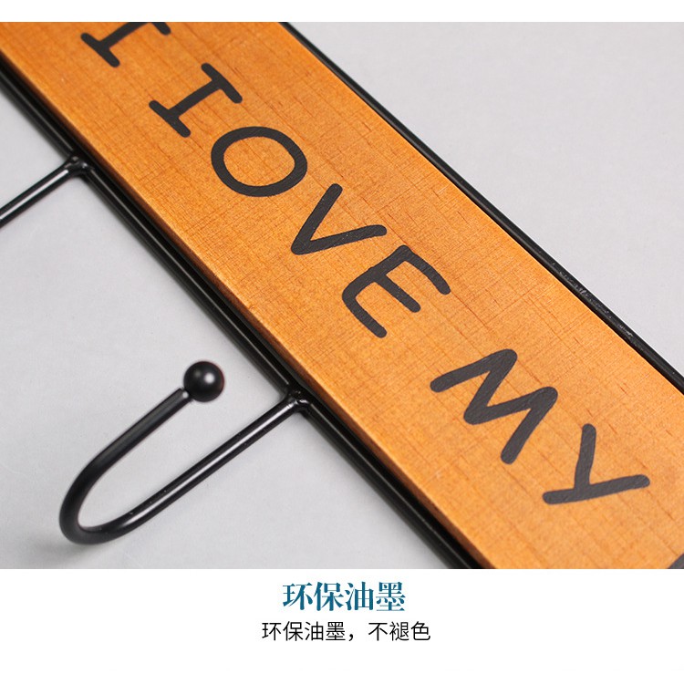 Móc treo đồ móc treo quần áo I love my home - Decor đồ trang trí theo phong cách biển Địa Trung Hải