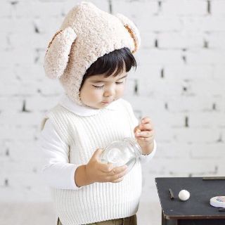Mũ Len Lông Cừu Cài Cúc Cho Bé (SP000072)