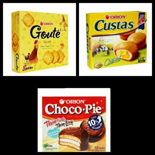 Bánh Choco-pie - Custas - Goute Orion Hộp 8 Cái