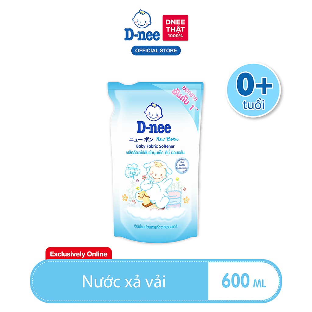 Nước xả vải D-nee 600 ML. - Cotton Soft