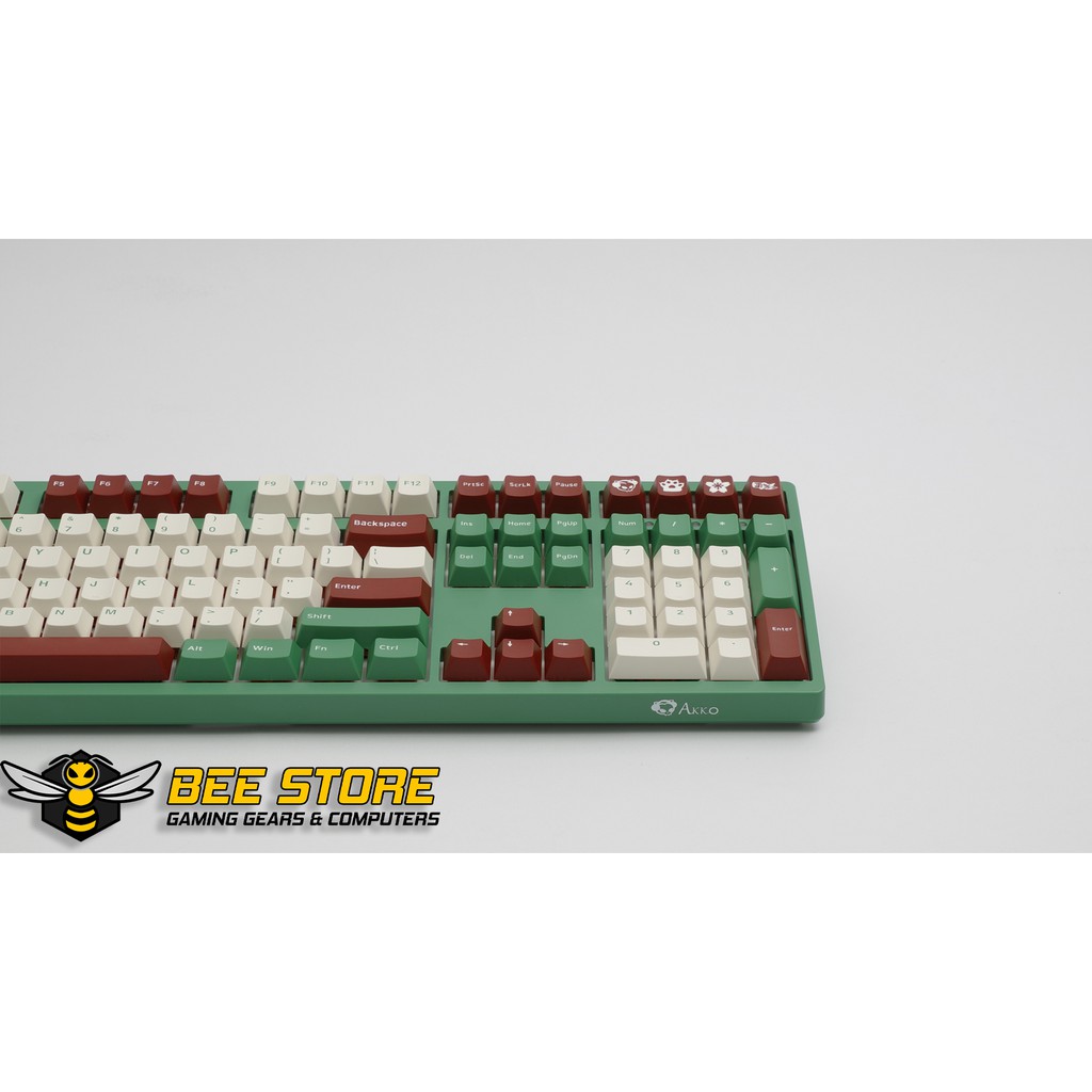 Bàn phím cơ AKKO 3108 Matcha Red Bean | Hàng chính hãng bảo hành 12 tháng