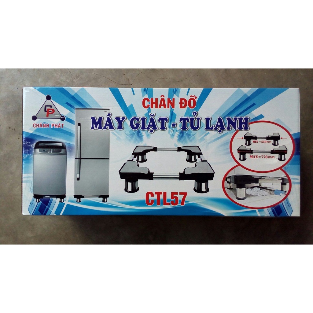 Chân đỡ máy giặt, tủ lạnh CTL, CTL57, CDN57 Phước Mãi