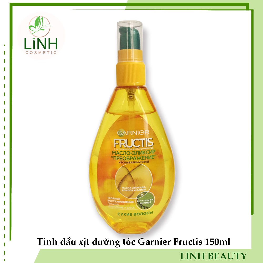 [Dưỡng tốt ko bết]Tinh dầu xịt dưỡng tóc Garnier Fructis