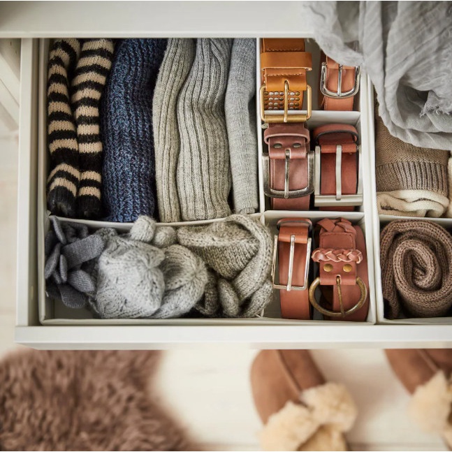 Bộ Hộp Chia Ngăn Tủ Quần Áo Ikea  Skubb Box - 204.285,53