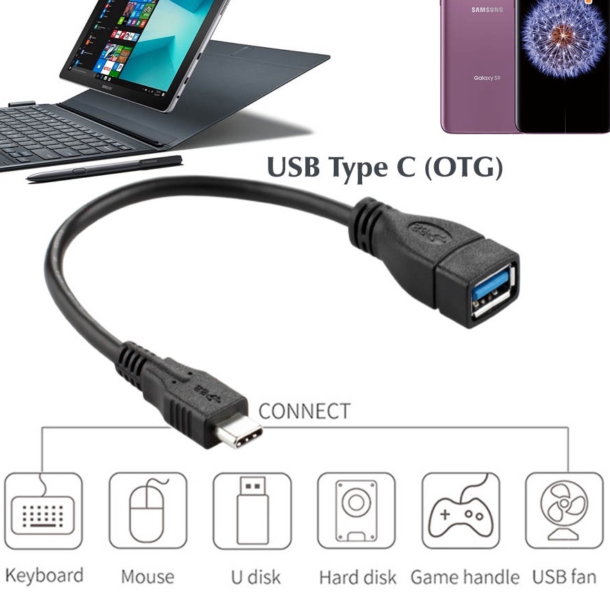 Cáp chuyển OTG cổng type c sang usb cho điện thoại