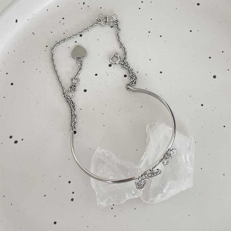 Vòng Đeo Tay Hai Lớp Tua Rua Hình Bướm Thời Trang Thanh Lịch Cho Nữ