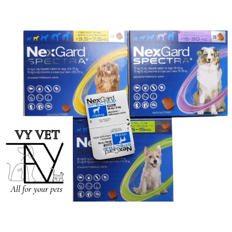 Kẹo nhai NEX GARD SPEC TRA ve,ghẻ,giun cho chó