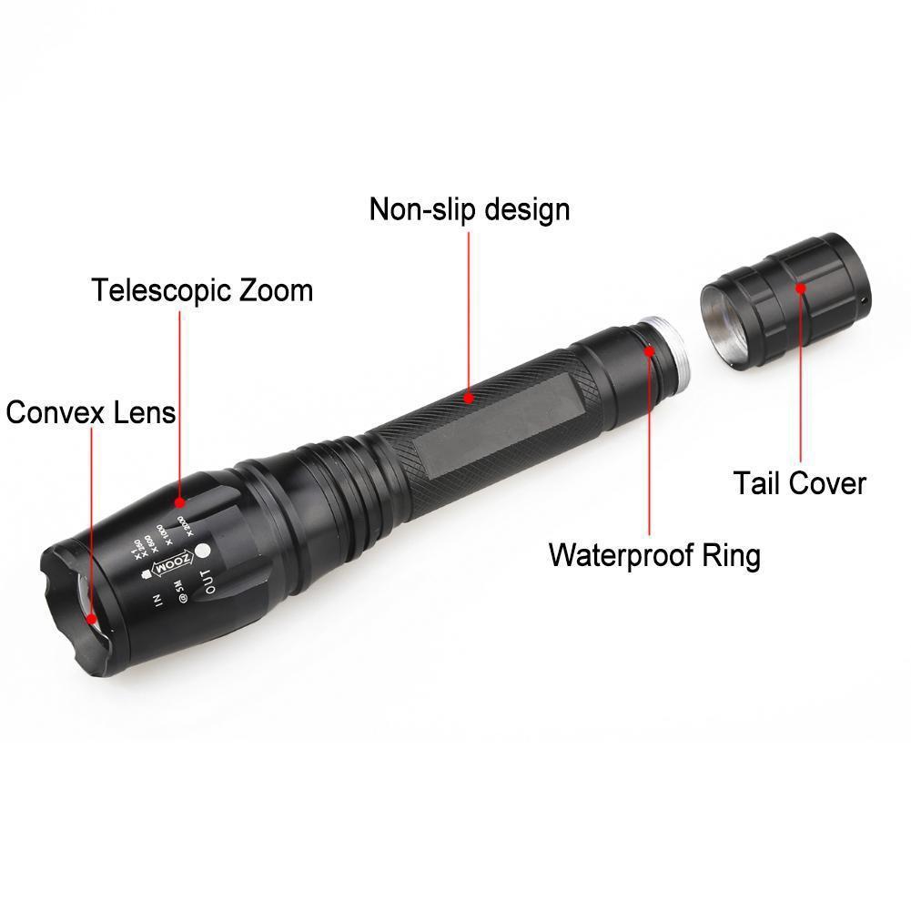 Đèn pin LED 10000Lm 5 chế độ sáng tiện gọn chất lượng cao | BigBuy360 - bigbuy360.vn