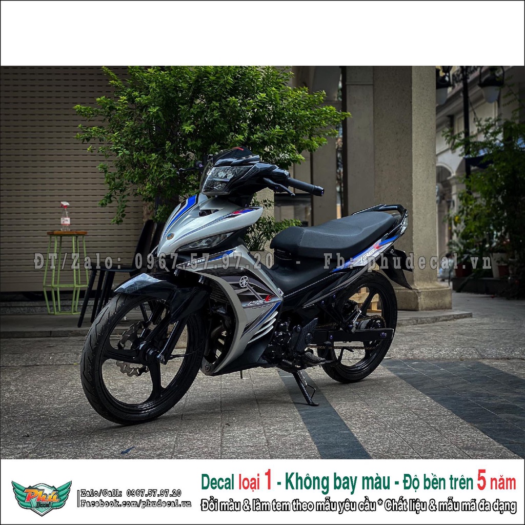 Tem rời Exciter 135 xám đen (2)