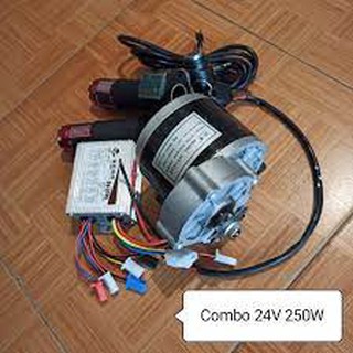 Combo chế xe điện từ động cơ giảm tốc 12-24v