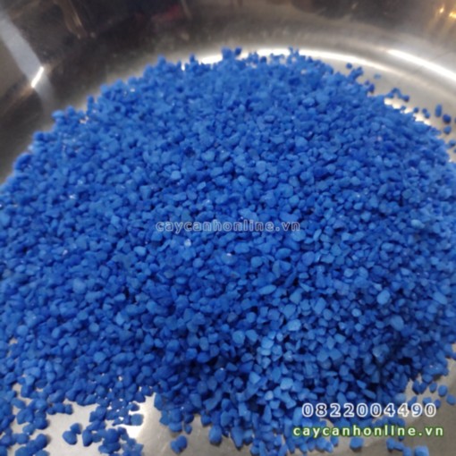 Cát màu xanh trang trí tiểu cảnh loại hạt to đá màu xanh trang trí cây cảnh