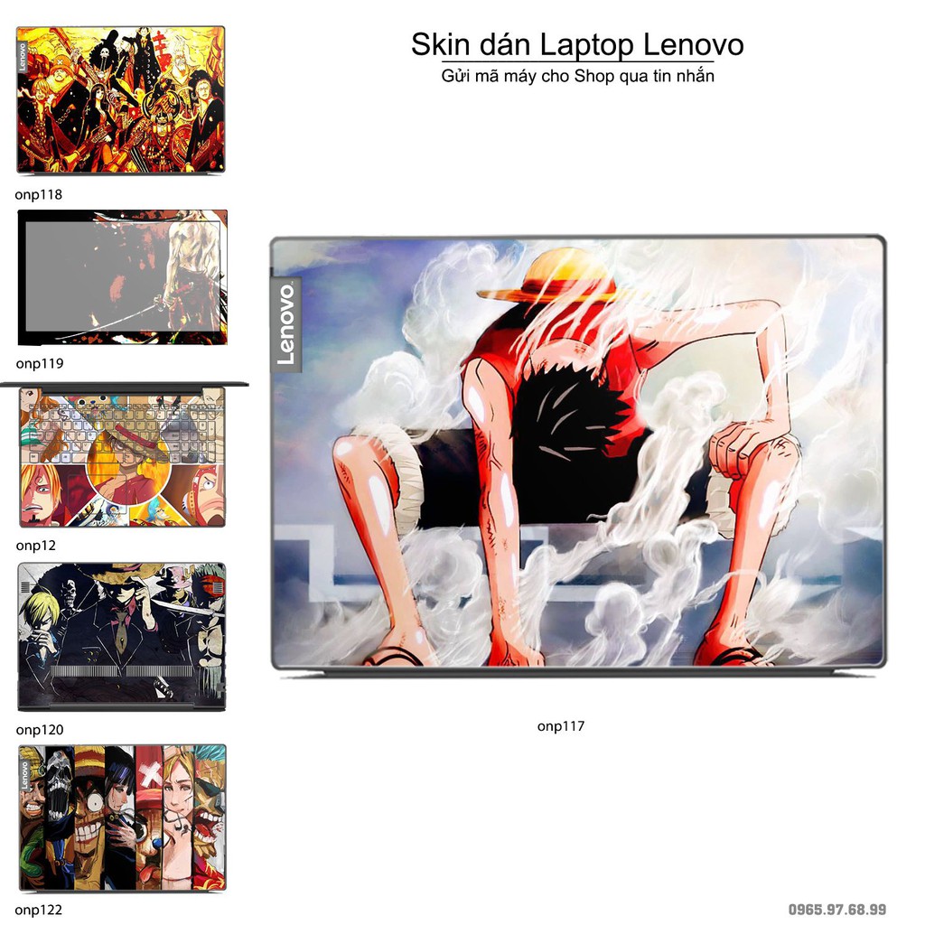 Skin dán Laptop Lenovo in hình One Piece _nhiều mẫu 13 (inbox mã máy cho Shop)