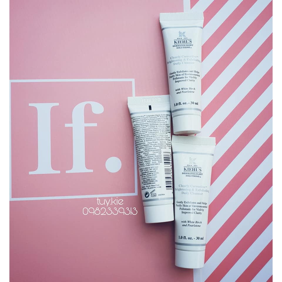 [ Minisize 30ml ] Sữa Rửa Mặt Làm Sạch Sâu Clearly Corrective™ Brightening &amp; Exfoliating Cleanser