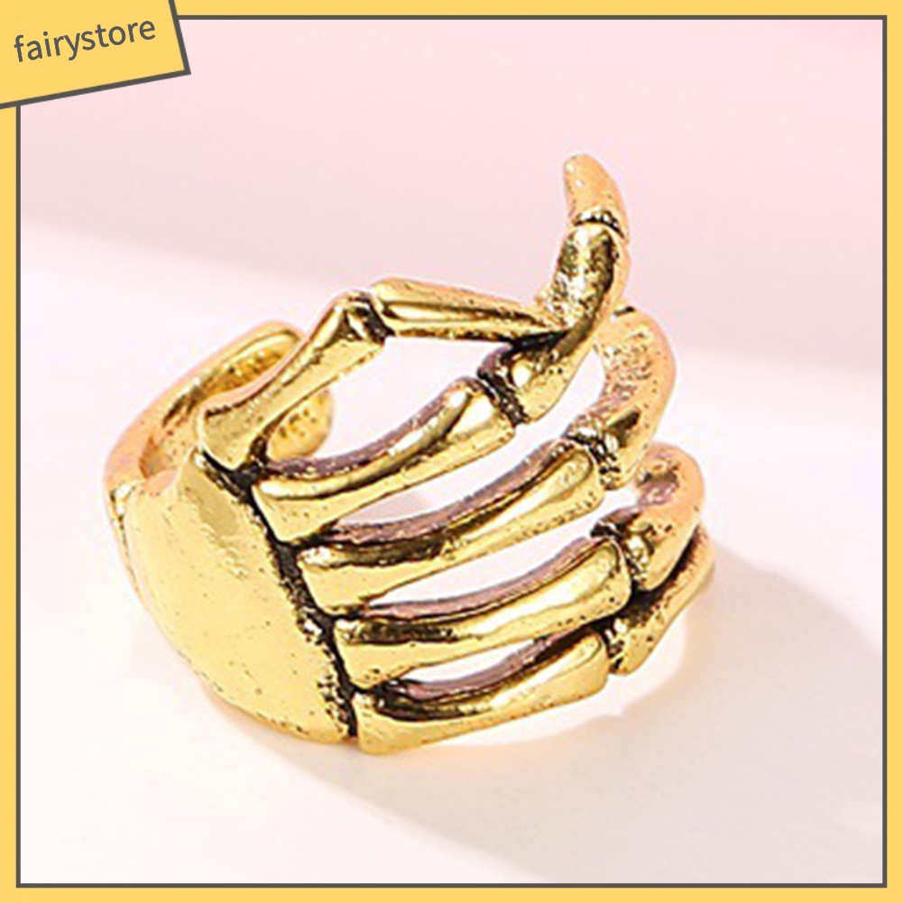 Khuyên kẹp vành tai họa tiết đầu lâu cá tính