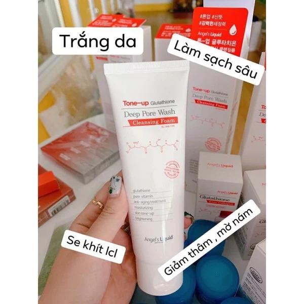 Combo Dưỡng Trắng Da, Mờ Thâm Angel’s Liquid 7Day Tone Up ( Toner 150ml + Sữa Rửa Mặt 120g )