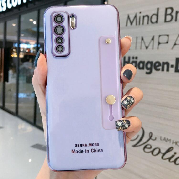 Ốp Lưng Mềm Có Dây Đeo Tay Cho Samsung S10 S9 Plus Note 10 Pro Note 9 Note 8 6d