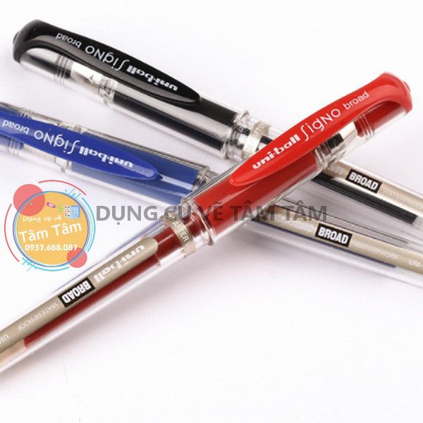 [ TÂM TÂM ]-Bút gel UNI-BALL Signo Broad UM-153 Gel Pen WATERPROOF-