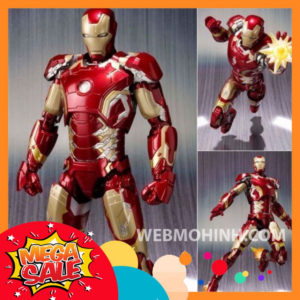 GIÁ HỦY DIỆT Mô Hình Người Sắt Iron Man Mark 43 SHF - S.H. Figuarts Full Box