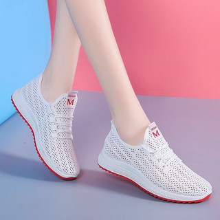 (PV008)Giày thể thao sneaker nữ đế đỏ cá tính