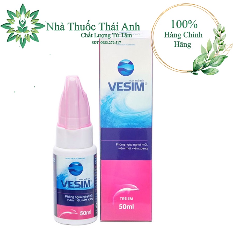 Xịt Muối Biển Vesim Trẻ Em