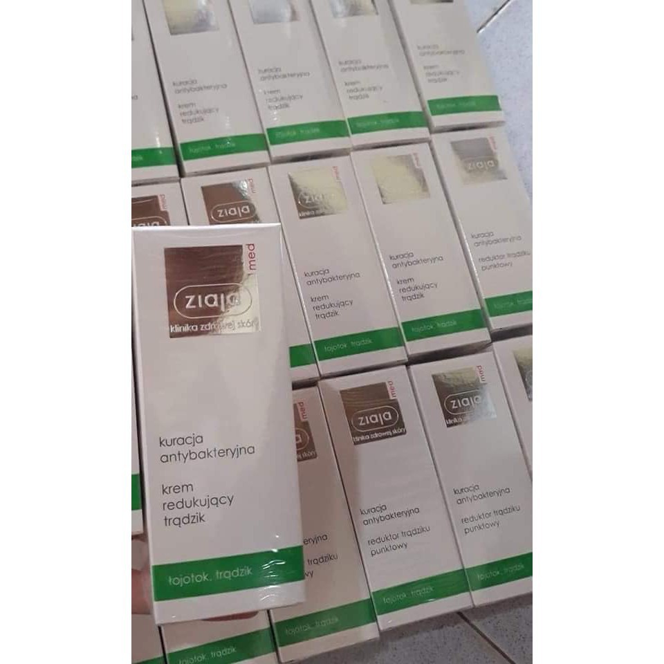 Kem Giảm Sưng Giảm Mụn Đầu Đen - Ziaja Med Xanh | BigBuy360 - bigbuy360.vn