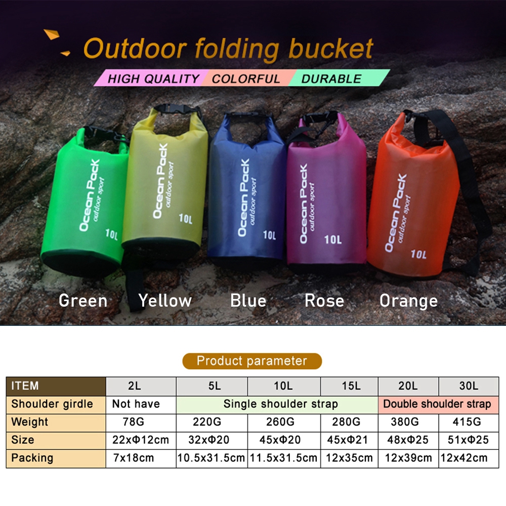 Túi Khô Chống Thấm Nước Dung Tích 2l/5l/10l/15l/20l