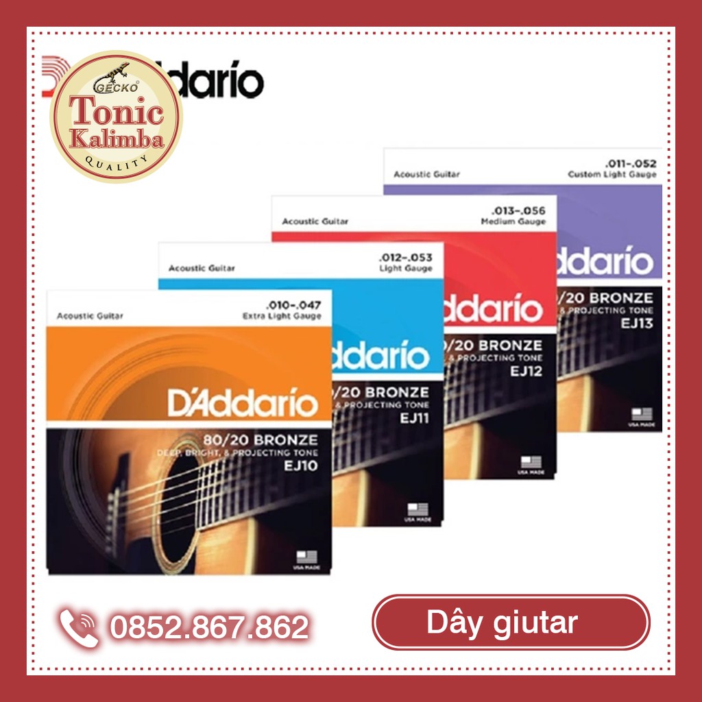 Dây đàn guitar Daddario D'addario Daddario Pro Arte Nylon Classical Guitar Strings set, Normal/Hard Tensioni