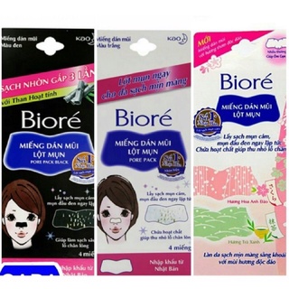 Miếng Lột Mụn Bioré Nam/ Nữ 4 miếng