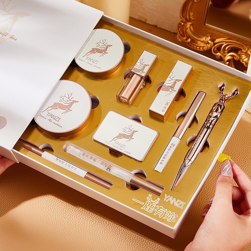 Set trang điểm/makeup cá nhân cao cấp 9 món đầy đủ nội địa Trung YANZI